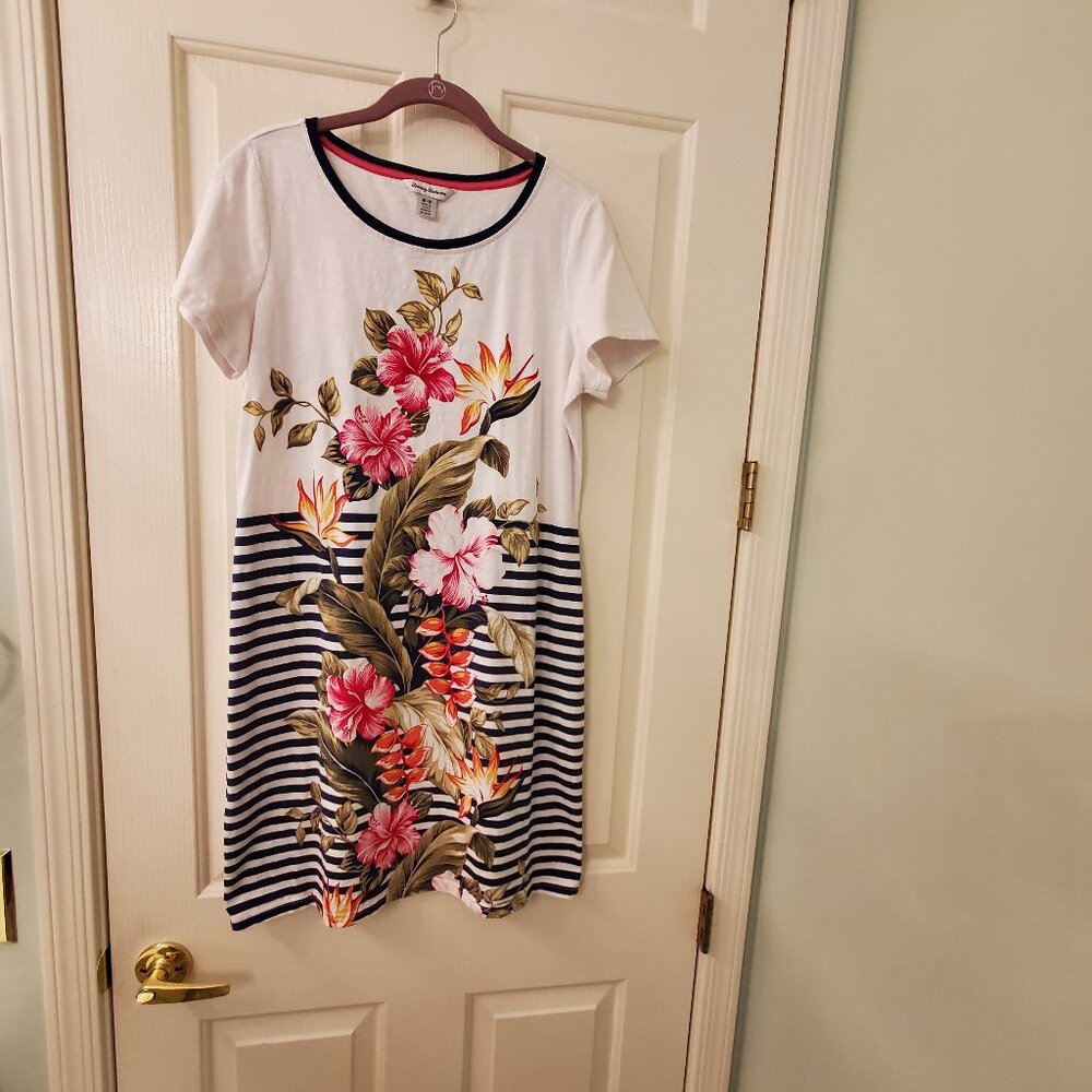 Tommy Bahama Kahuna Cascade Tee Shirt Dress, Medium - Picture 2 of 9